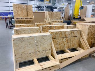 Crating & shipping Moag shop floor